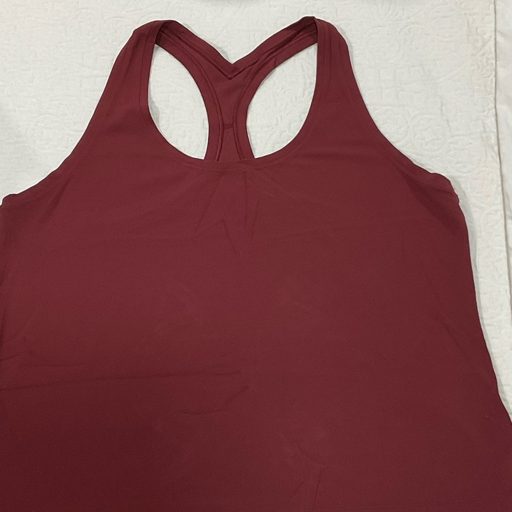 lululemon athletica Burgundy Racerback Tank Top